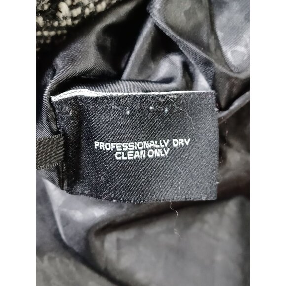 Guess Los Angeles Womens Herringbone Wool Blend Double-Breasted Coat - Picture 9 of 10